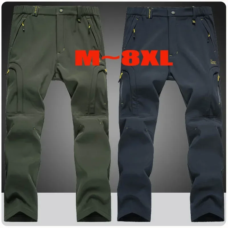 プラスサイズ 6XL 7XL 8XL メンズ厚みの雪スキー防 - Fishing Pants Waterproof のレビューと価格