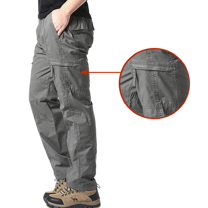 メンズコットンカーゴパンツ,複数のポケット,タクティカルパン - Fishing Pants Waterproof のレビューと価格