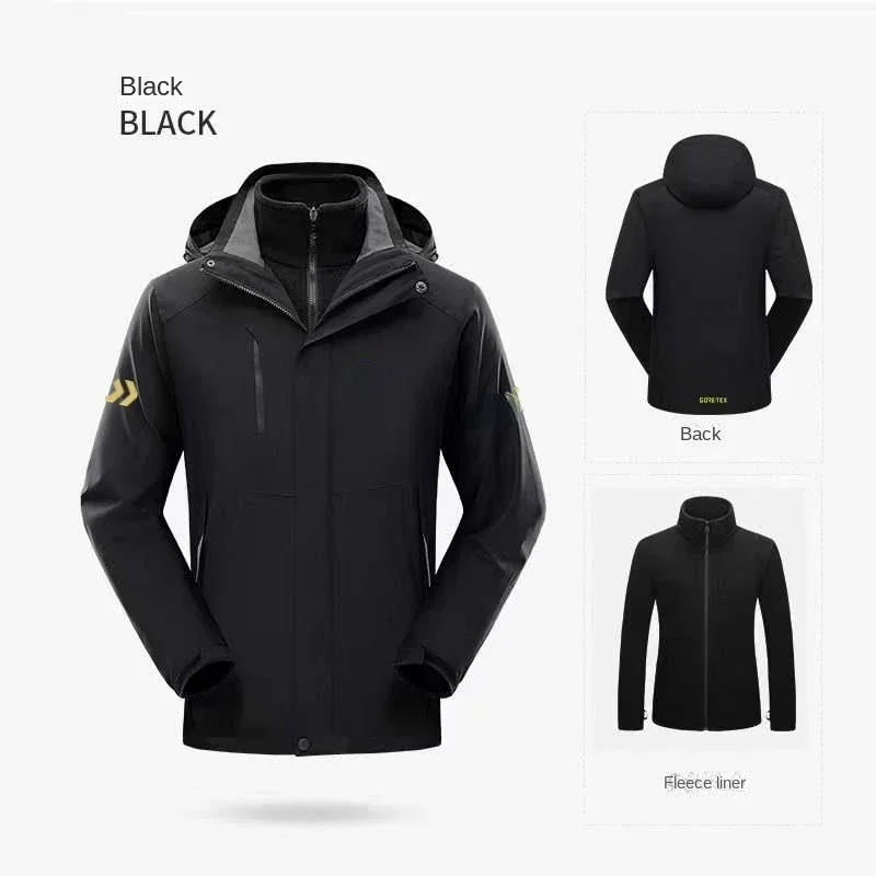 メンズ厚手のフィッシングウェアセット,防水,暖かいフリース, - Fishing Rain Suit のレビューと価格