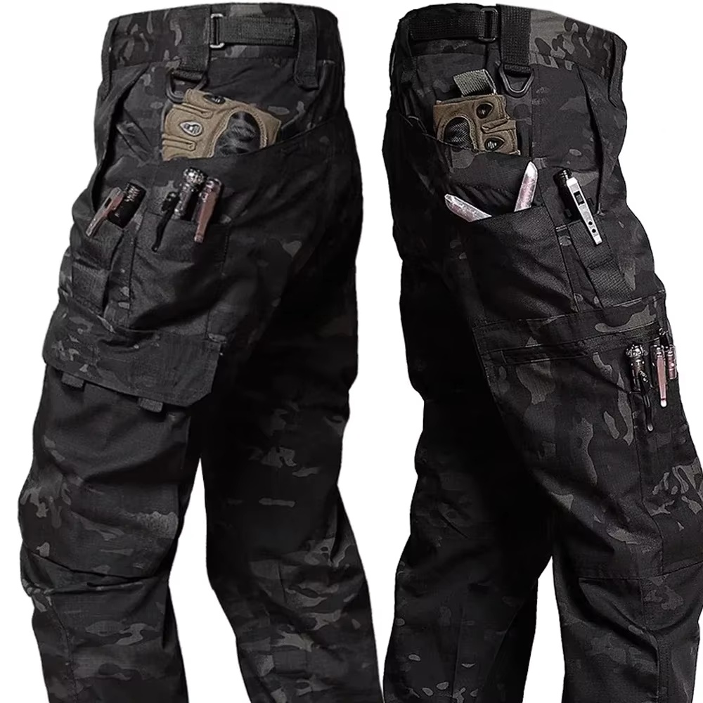 メンズタクティカルパンツ屋外作業カジュアルカーゴパンツ防水マ - Fishing Pants Waterproof のレビューと価格