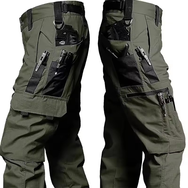 メンズタクティカルパンツ屋外作業カジュアルカーゴパンツ防水マ - Fishing Pants Waterproof のレビューと価格