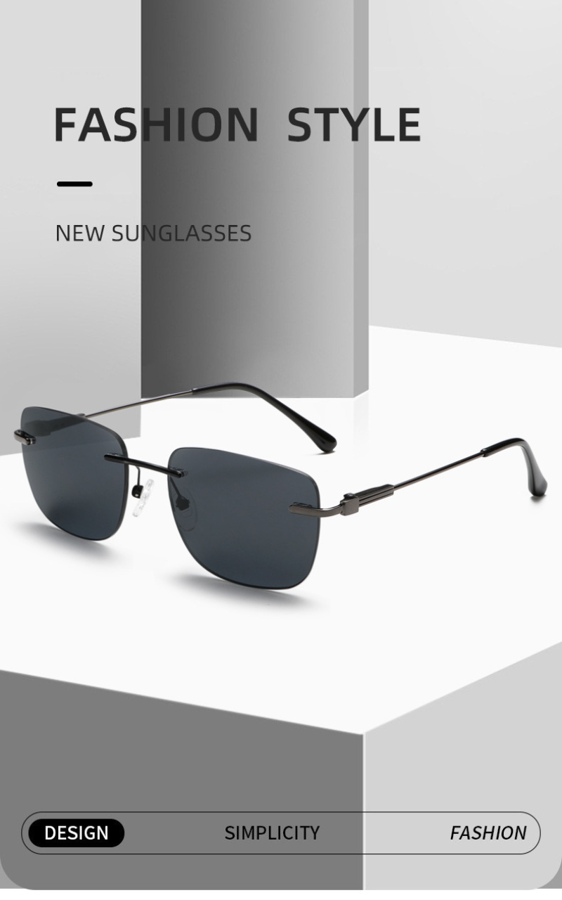 BEMORE リムレス処方サングラス 合金偏光 UV400  - Fishing Sunglasses Polarized のレビューと価格