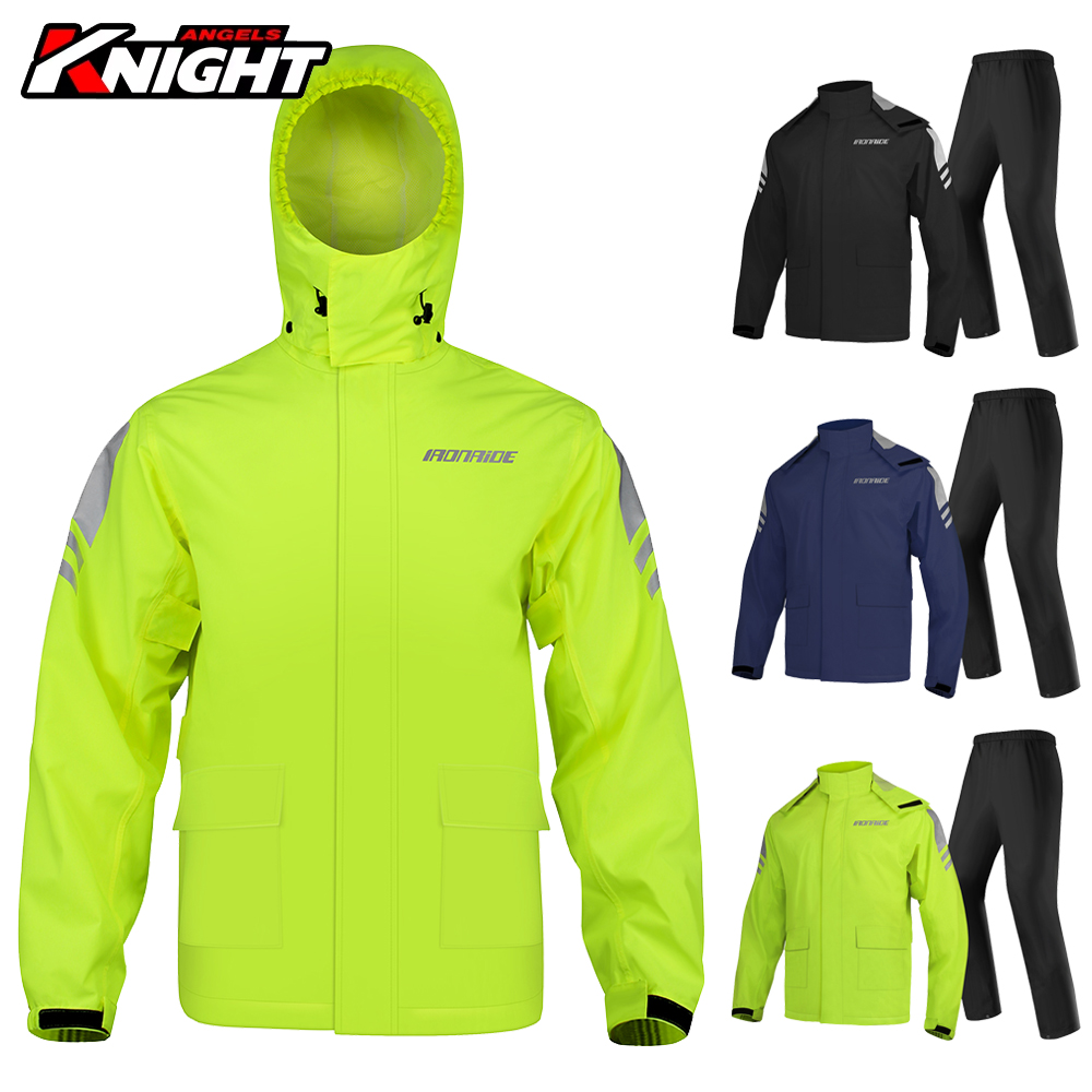 メンズオートバイレインコートスーツ反射材付き屋外ライディング - Fishing Rain Suit のレビューと価格